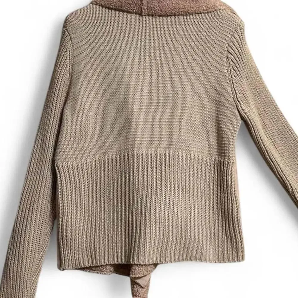 Style & Co Faux Shearling Moto Jacket M